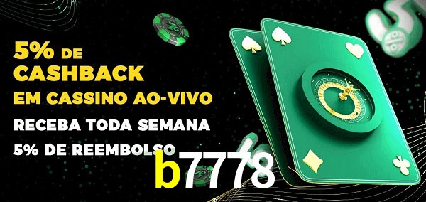 Promoções do cassino ao Vivo b7778